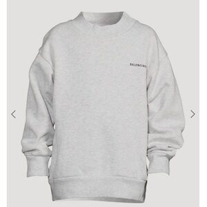 Balenciaga Light Gray Crewneck Sweater